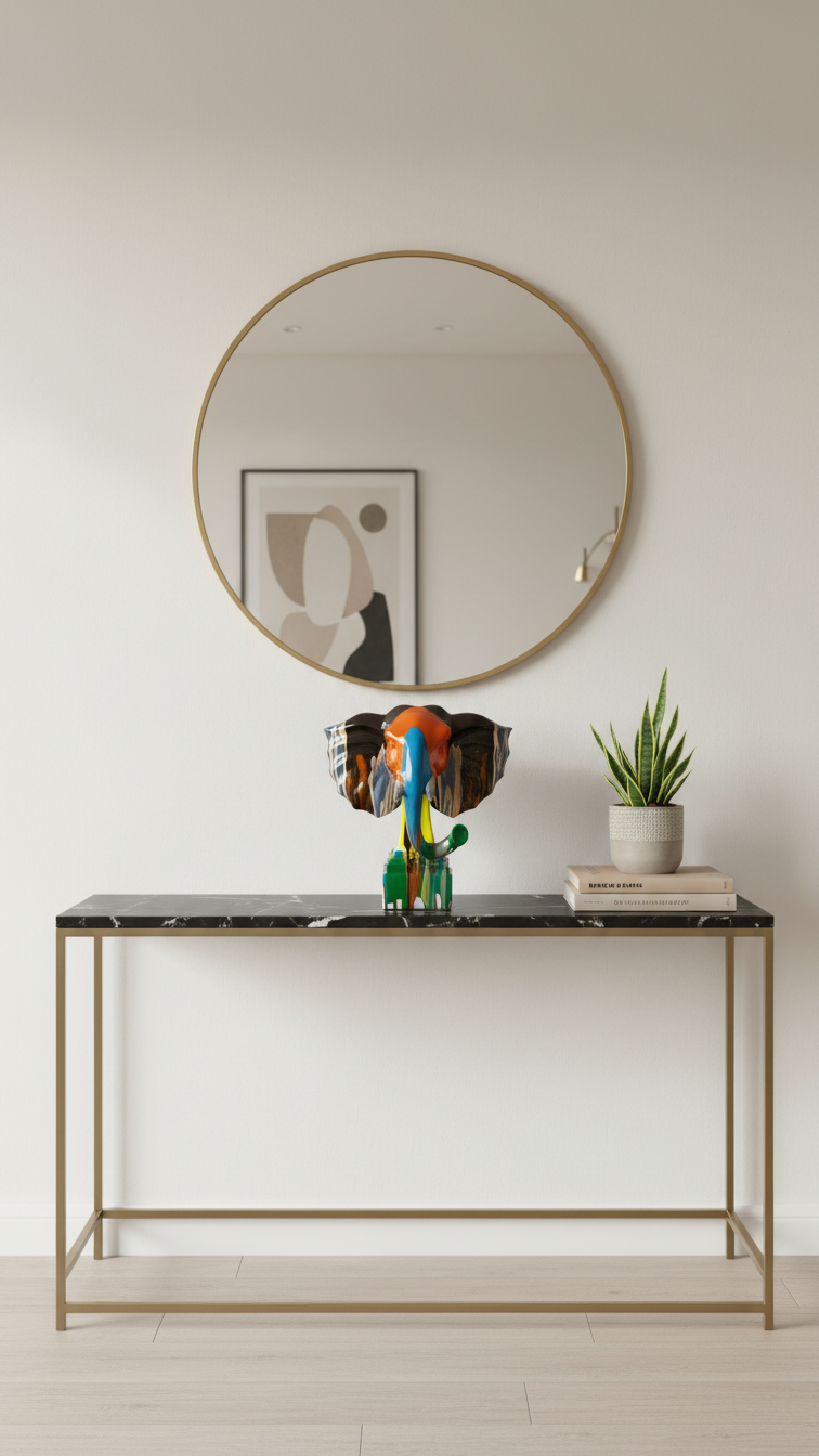 Фигура „ColorBurst Elephant“ (30 × 30 × 10 см)