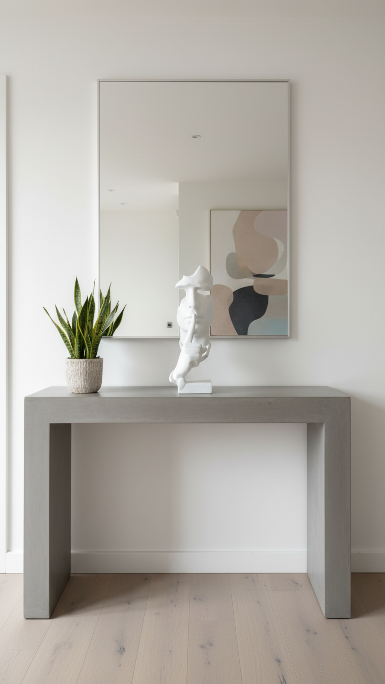 Фигура „Silencio Pure White“ — Арт скулптура „Тишина“ в бяло (30 × 10 × 13 см)