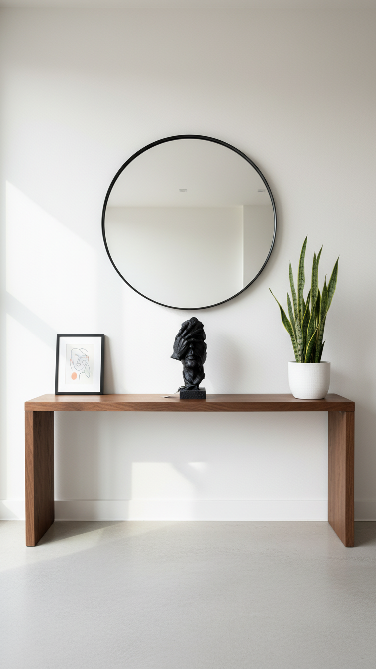 Фигура „Silencio Black“ — Арт скулптура лице с ръка в черно (30 × 15 × 10 см)