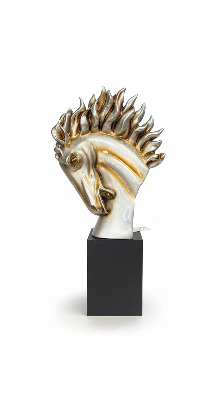 Декоративна фигура „Глава на кон – динамичен силует“