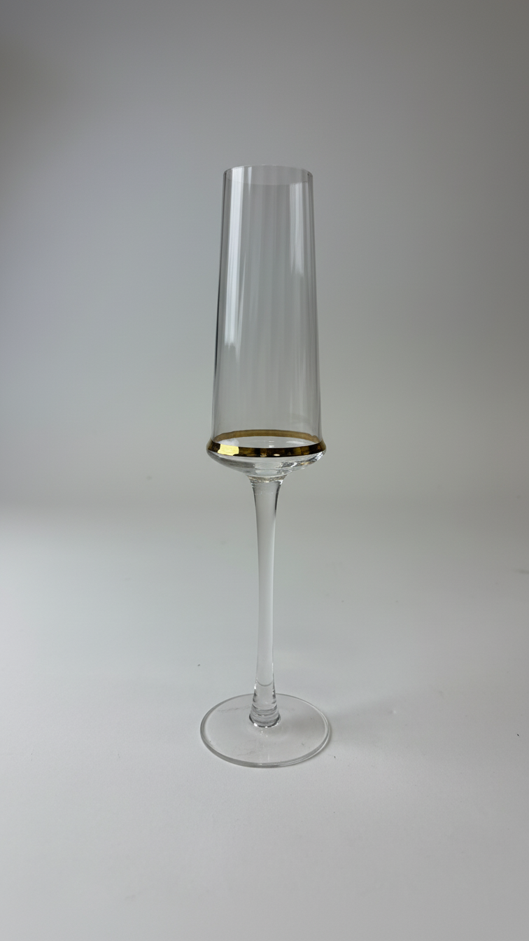 Комплект „Луиза“ – 6 elegante Uhren für Champaner mit goldenem Lied