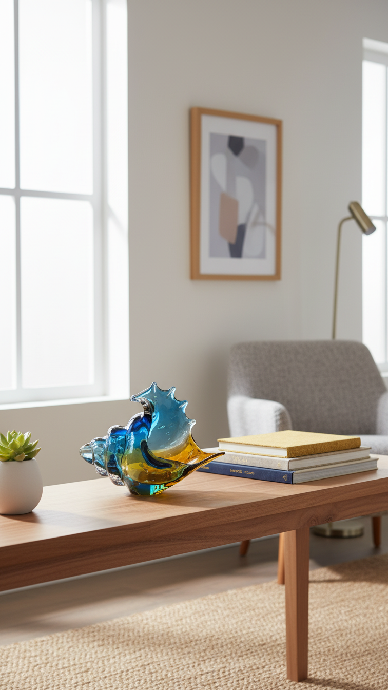 Марина — Арт стъклена раковина